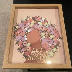 Mikenzi Jones Let Equality Bloom Floral Equality Art Print Framed NEW